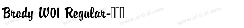 Brody W01 Regular字体转换
